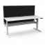 Boost Light Single Sided Desk Workstation With Screen and Cable Tray BLI1PWSCT1275 NW/WS-1200