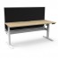 Boost Light Single Sided Desk Workstation With Screen and Cable Tray BLI1PWSCT1275 NO/WS-1200