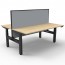 Boost Plus Back to Back Workstation With Screen B+2PWS1275 NO/BL-1200
