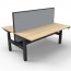 Boost Plus Back to Back Workstation With Screen and Cable Tray B+2PWSCT1275 NO/BL-1200