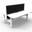 Boost Plus Back to Back Workstation With Screen and Cable Tray B+2PWSCT1275 NW/WS-1200