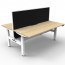 Boost Plus Back to Back Workstation With Screen and Cable Tray B+2PWSCT1275 NO/WS-1200
