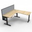Boost Plus Corner Workstation With Screen B+CNRWS1P1515 NO/BL-1515