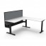 Boost Plus Corner Workstation With Screen and Cable Tray B+CNRWSCT1P1515 NW/BL-1515