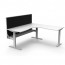 Boost Plus Corner Workstation With Screen and Cable Tray B+CNRWSCT1P1515 NW/WS-1515