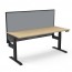 Boost Plus Single Sided Workstation With Screen B+1PWS1275 NO/BL-1275