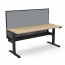 Boost Plus Single Sided Workstation With Screen and Cable Tray B+1PWSCT1275 NO/BL-1200