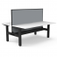 Boost Static Back to Back Desk Workstation With Screen and Cable Tray SB2PWSCT1275 NW/BL-1200