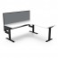 Boost Static Corner Desk Workstation With Screen SBCNRWS1P1515 NW/BL-1515