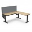 Boost Static Corner Desk Workstation With Screen SBCNRWS1P1515 NO/BL-1515
