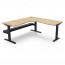 Boost Static Corner Desk Workstation With Cable Tray SBCNRCT1P1515 NO/BL-1515