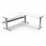 Boost Static Corner Desk Workstation With Cable Tray SBCNRCT1P1515 NW/WS-1515