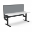 Boost Static Single Sided Desk Workstation With Screen SB1PWS1275 NW/BL-1200