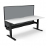 Boost Static Single Sided Desk Workstation With Screen and Cable Tray SB1PWSCT1275 NW/BL-1200