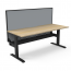 Boost Static Single Sided Desk Workstation With Screen and Cable Tray SB1PWSCT1275 NO/BL-1200