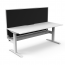 Boost Static Single Sided Desk Workstation With Screen and Cable Tray SB1PWSCT1275 NW/WS-1200