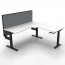 Boost Crank Manual Height Adjustable Corner Workstation