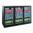 Bromic 307L Horizontal Display Bar Fridge with Three Hinged Doors BB0330GD