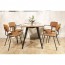 Capri Leather Dining Arm Chair