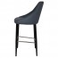 Carmen Bar Stool Black Steel Legs 75cm