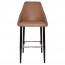 Carmen Bar Stool Black Steel Legs 75cm