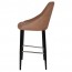 Carmen Bar Stool Black Steel Legs 75cm
