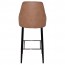 Carmen Bar Stool Black Steel Legs 75cm
