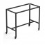 Celia Outdoor Steel Bar Table Frame with Castors
