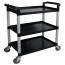 CF740 Vogue 35mm deep Cutting Board Table Stainless Steel - 500x500x900mm (Solid bottom shelf)