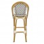 Chevron Wicker Outdoor Bar Stool 75cm