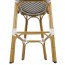 Chevron Wicker Outdoor Bar Stool 75cm