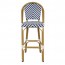 Chevron Wicker Outdoor Bar Stool 75cm