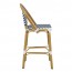Chevron Wicker Outdoor Bar Stool 75cm