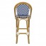 Chevron Wicker Outdoor Bar Stool 75cm