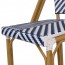 Chevron Wicker Outdoor Bar Stool 75cm