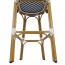 Chevron Wicker Outdoor Bar Stool 75cm