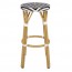 Chevron Wicker Outdoor Bar Stool Stackable