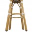 Chevron Wicker Outdoor Bar Stool Stackable