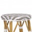 Chevron Wicker Outdoor Bar Stool Stackable