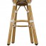 Chevron Wicker Outdoor Bar Stool Stackable