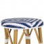 Chevron Wicker Outdoor Stool Stackable