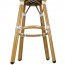 Chevron Wicker Outdoor Stool Stackable