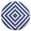 Chevron Wicker Outdoor Stool Stackable