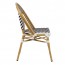 Chevron Wicker Outdoor Chair