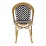 Chevron Wicker Outdoor Chair