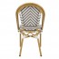 Chevron Wicker Outdoor Chair