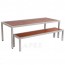 Commercial Outdoor Table and Bench Set