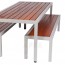 Commercial Outdoor Table and Bench Set