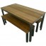 Beer Garden Outdoor Table and Bench Set