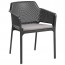 Contemporary Arm Chair - Charcoal - Gray Cushion